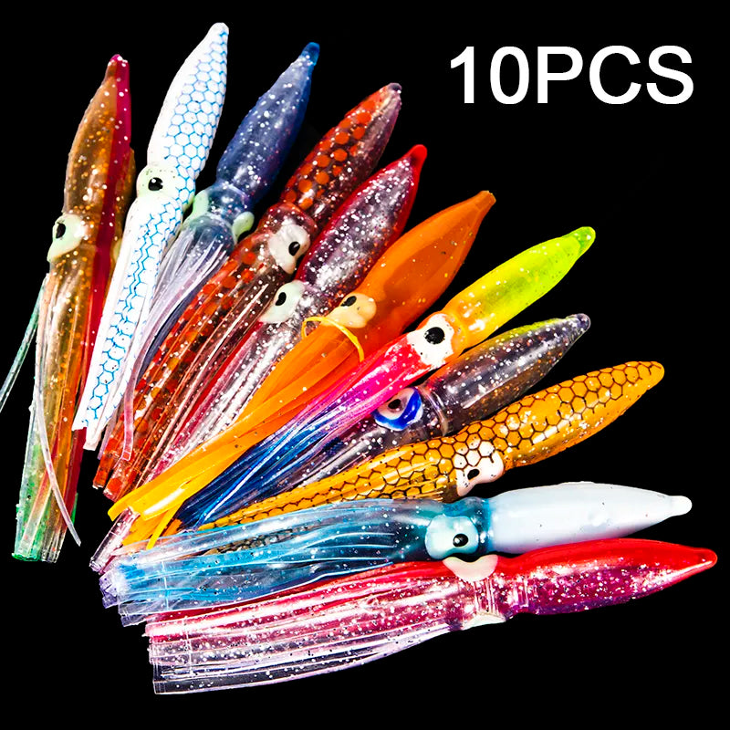  Octopus Squid Skirts Soft Plastic Fishing Lures