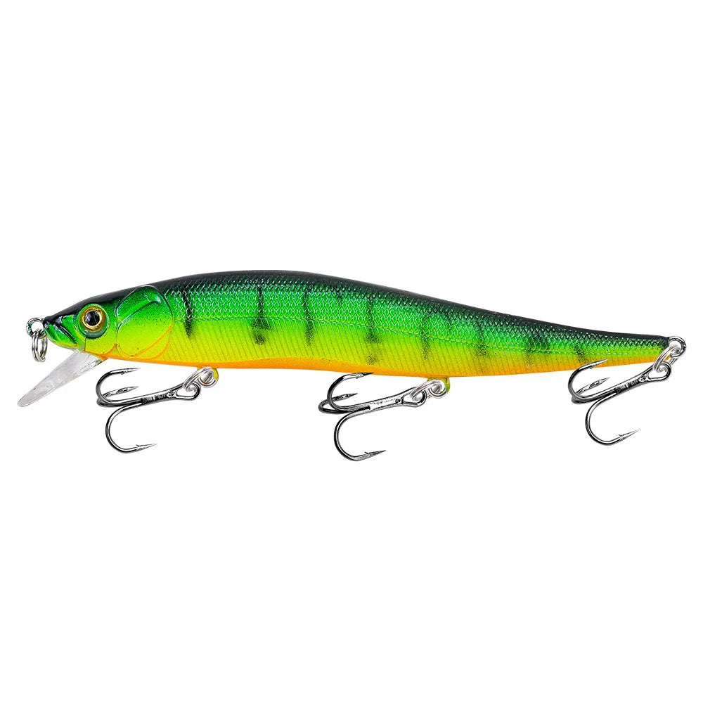 Artificial Wobbler Set - Crankbait, Jerkbait, Minnow, and Popper Lures for Fishing  Trout and Sea